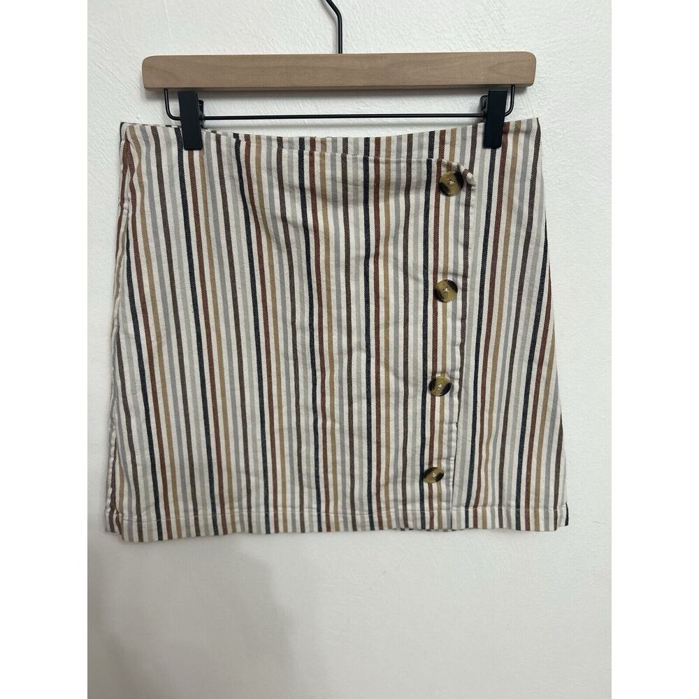 Altar'd State 100% Cotton Striped Mini Retro 70’s Vibe Playful Feminine Sz LG